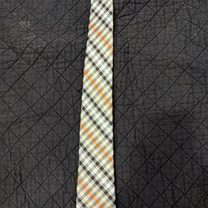 Multi color gingham tie